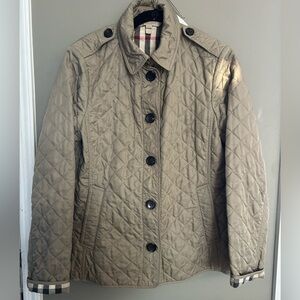 Burberry Vintage Quilted Beige Jacket